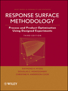 Response Surface Methodology (eBook): Process and Product Optimization Using Designed Experiments